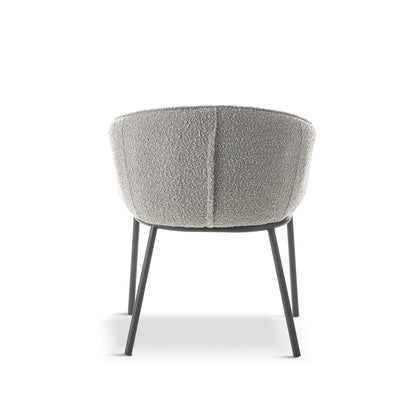 Duke Boucle Grey Dining Chair