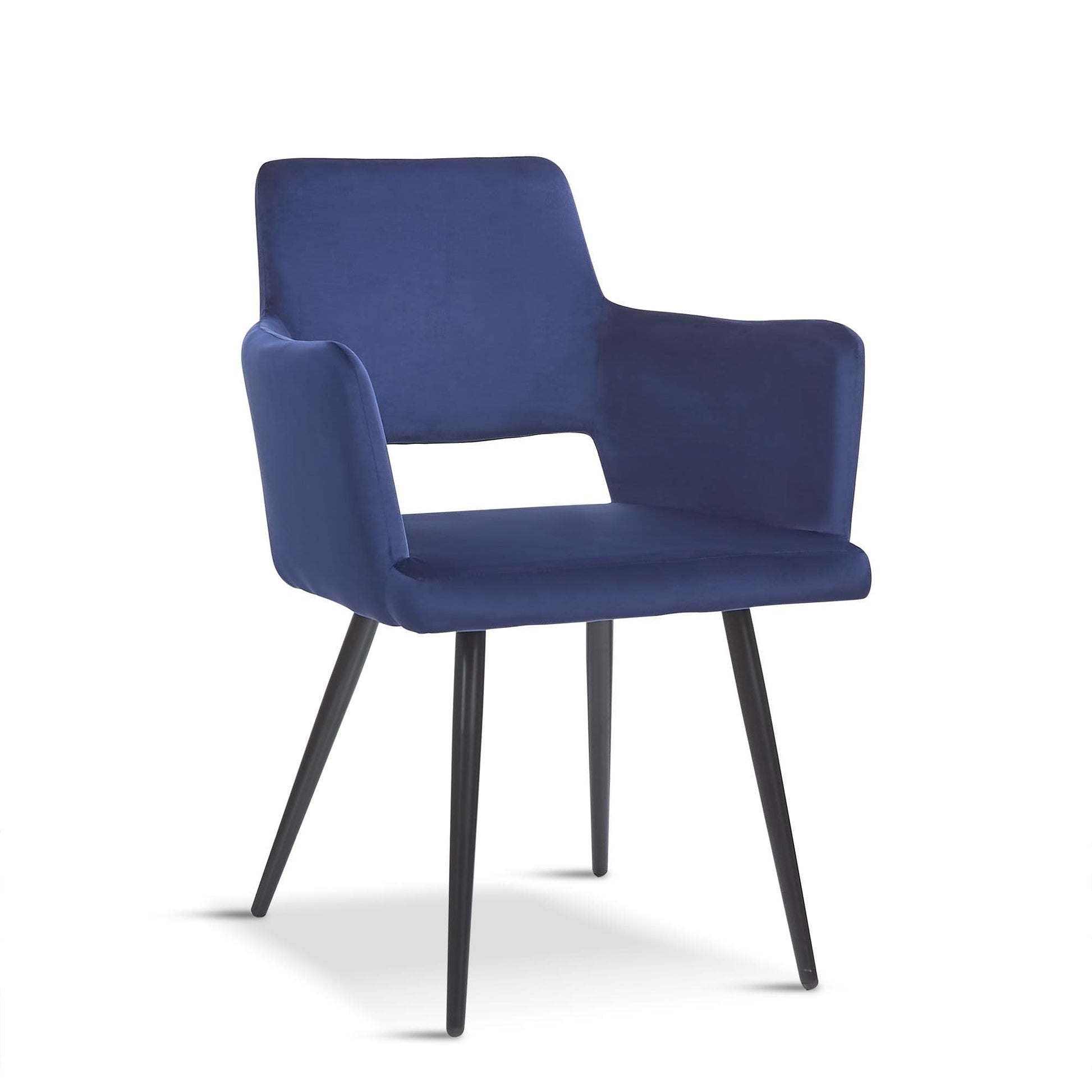 Blue Velvet Harrod Chair - Sold in Pairs
