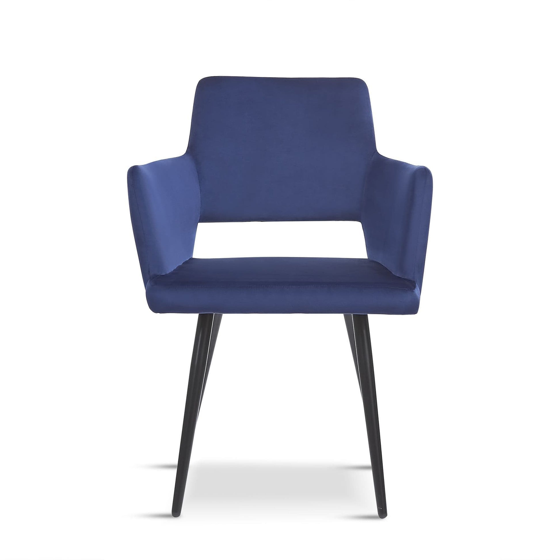 Blue Velvet Harrod Chair - Sold in Pairs