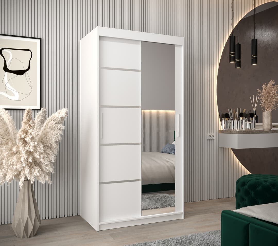 Verona 02 Sliding Door Wardrobe 100cm