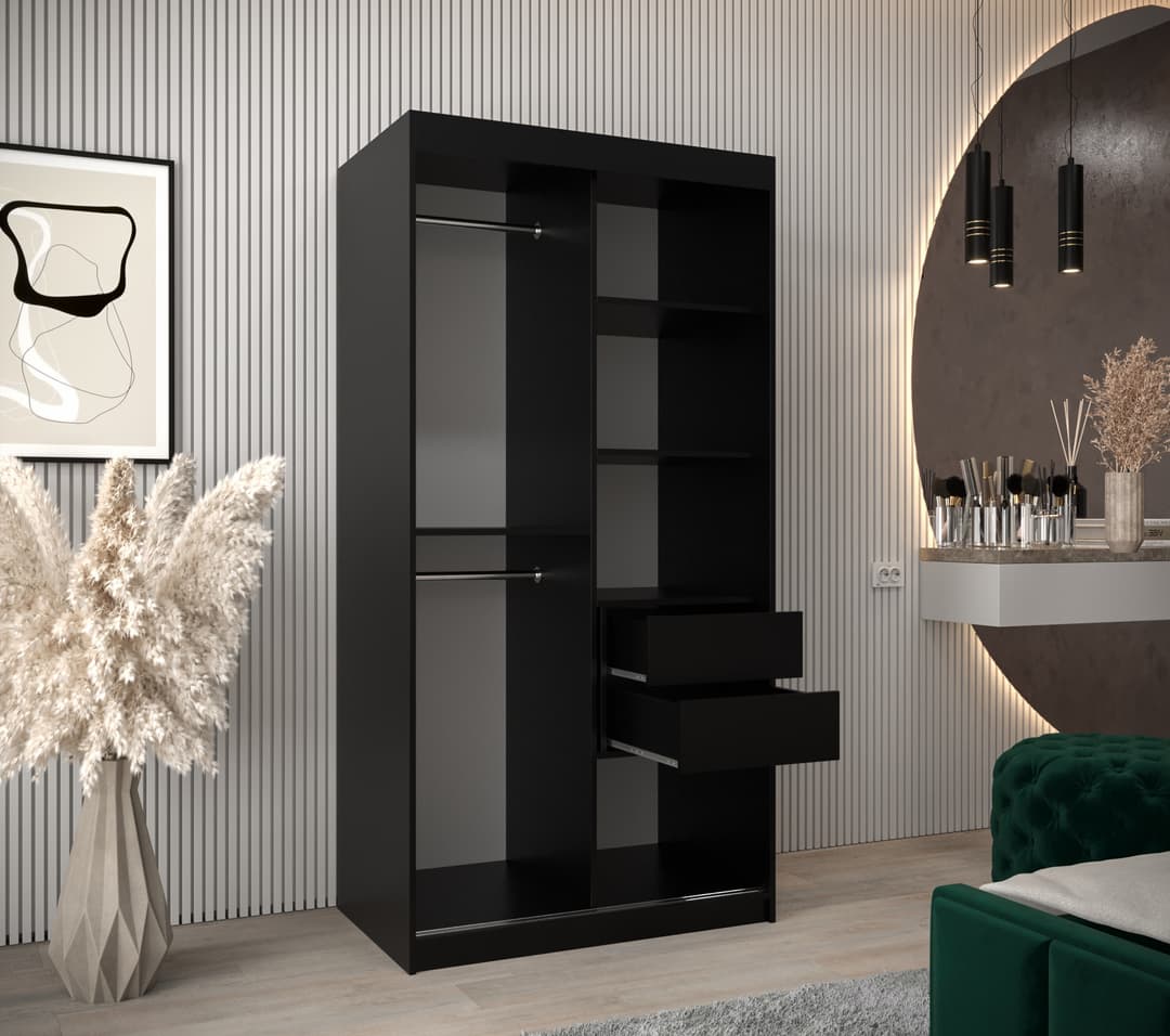 Tokyo II Sliding Door Wardrobe 100cm