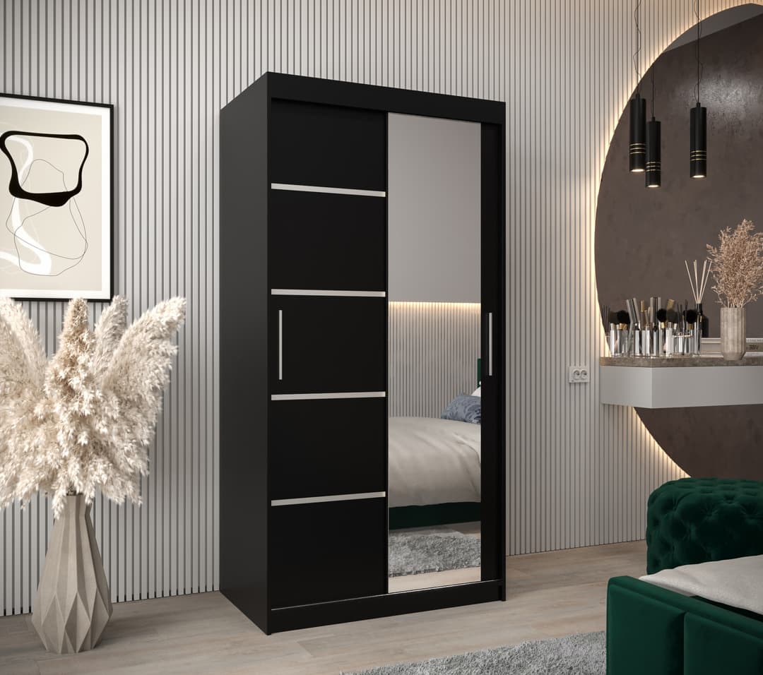 Verona 02 Sliding Door Wardrobe 100cm