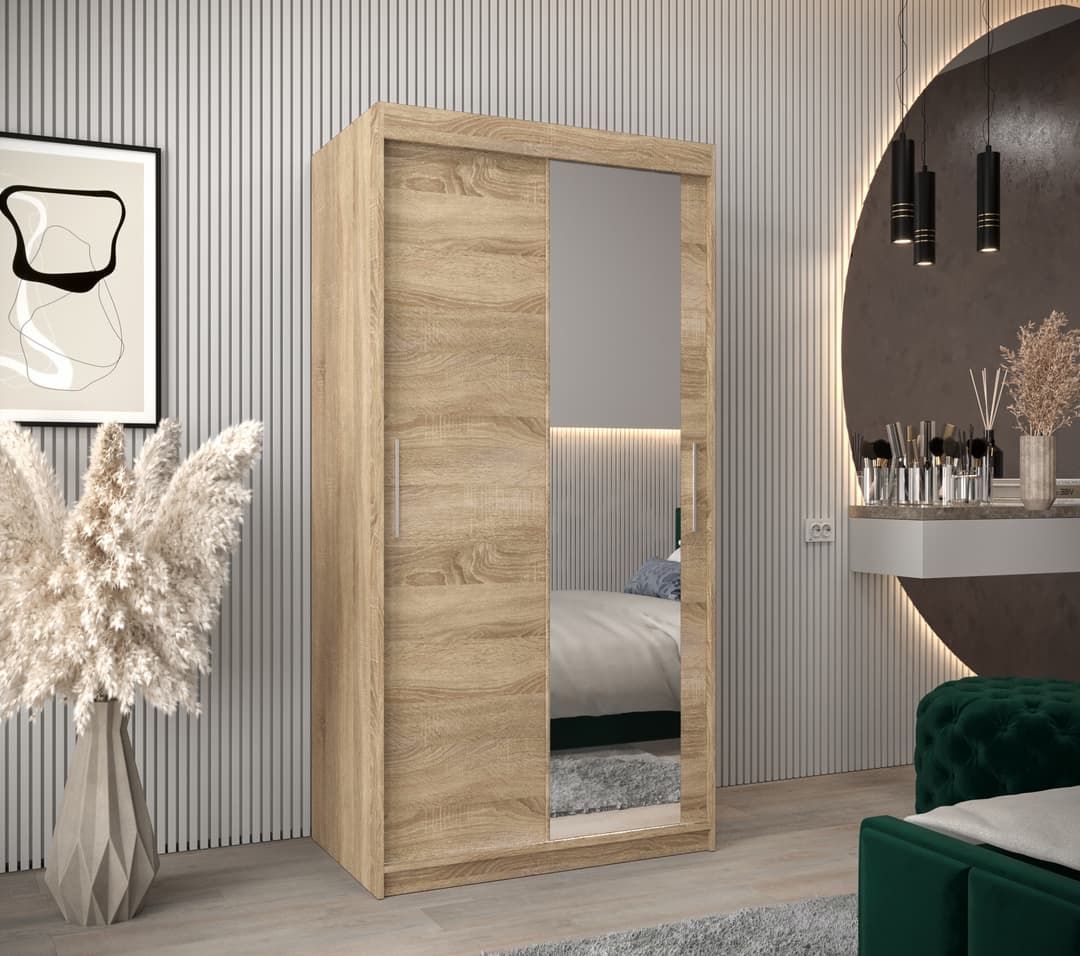 Tokyo II Sliding Door Wardrobe 100cm