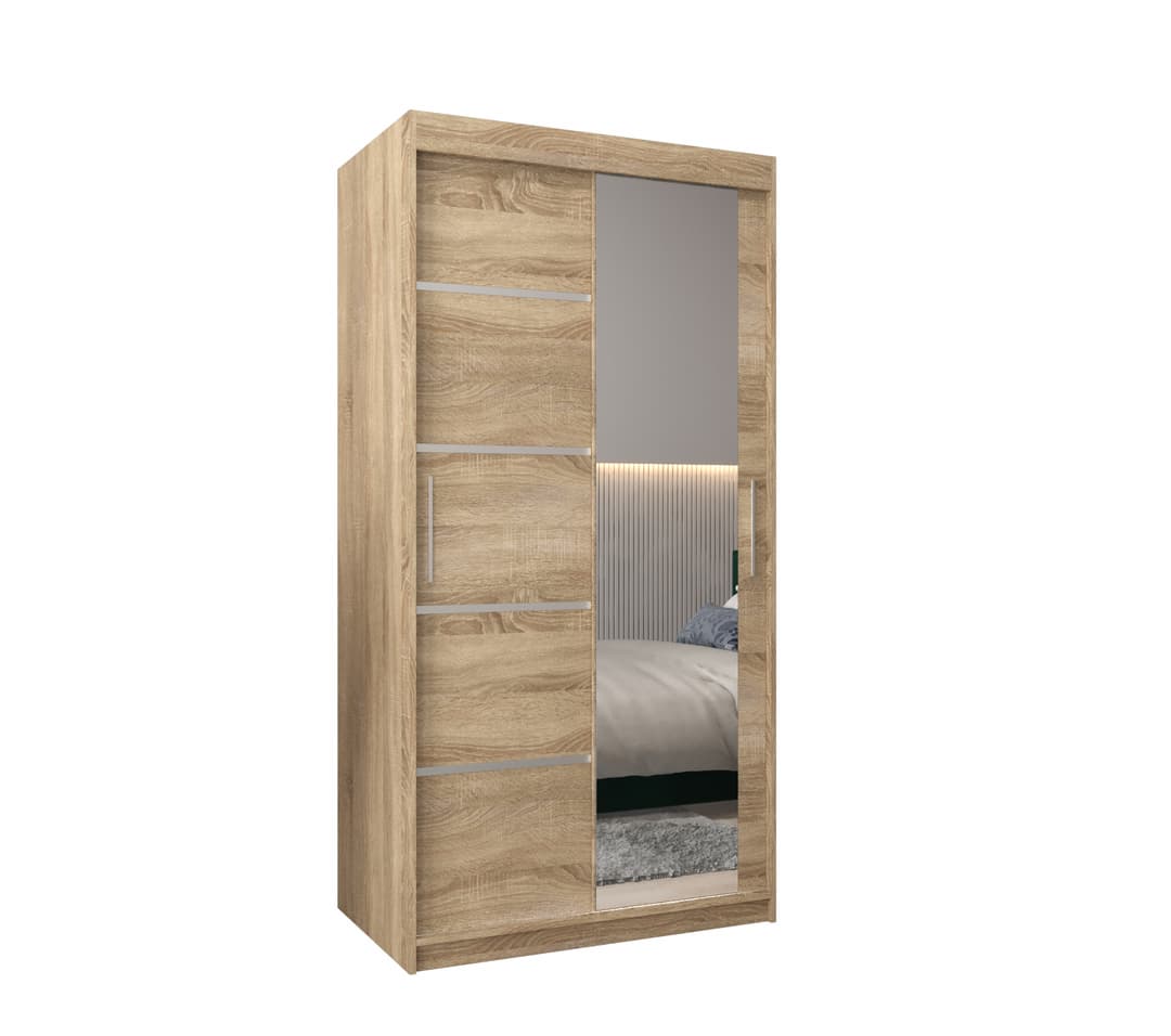 Verona 02 Sliding Door Wardrobe 100cm