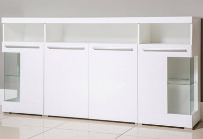 India 42 Display Sideboard Cabinet Schiefer white