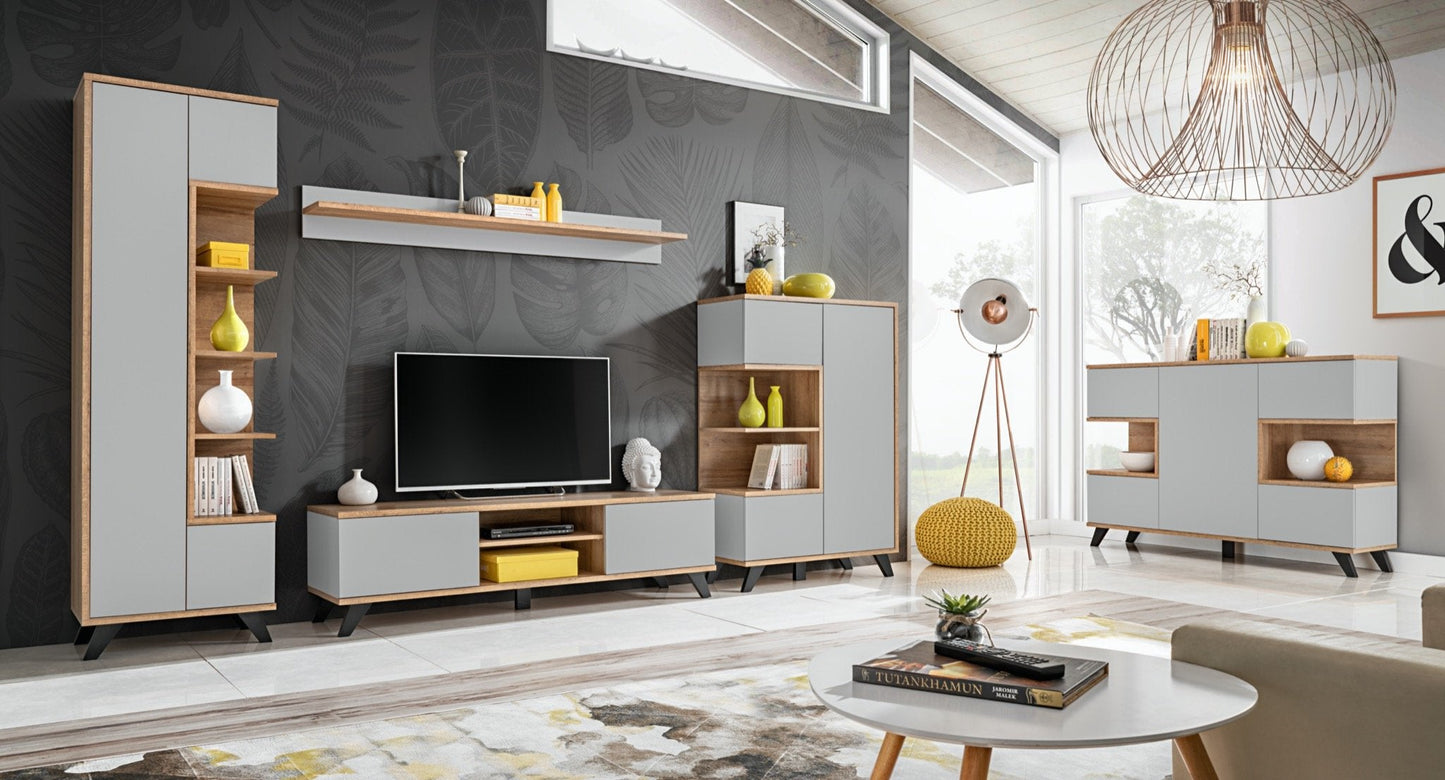 Bogota Sideboard Cabinet 160cm grey matt