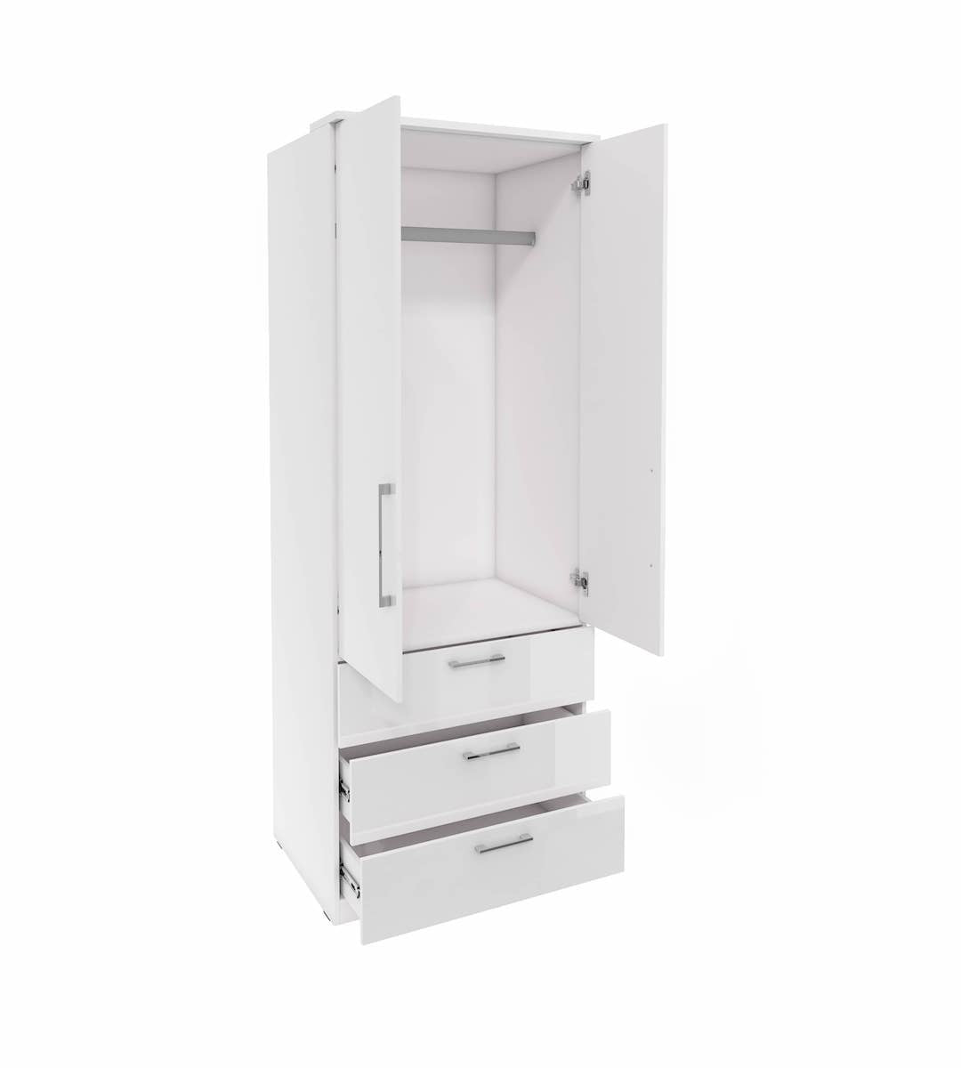 Optima 68 - 2 Door Wardrobe white oak artisan