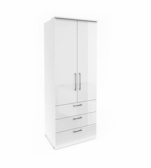 Optima 68 - 2 Door Wardrobe white oak artisan