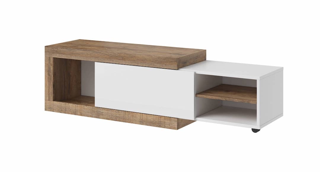 Sintra 99 Coffee Table Oak Sandal & White 