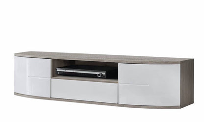 Ontario I Living Room Set 300cm White Gloss and San Remo Oak