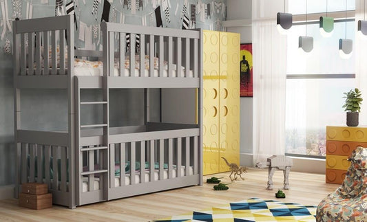 Wooden Bunk Bed Konrad with Cot Bed