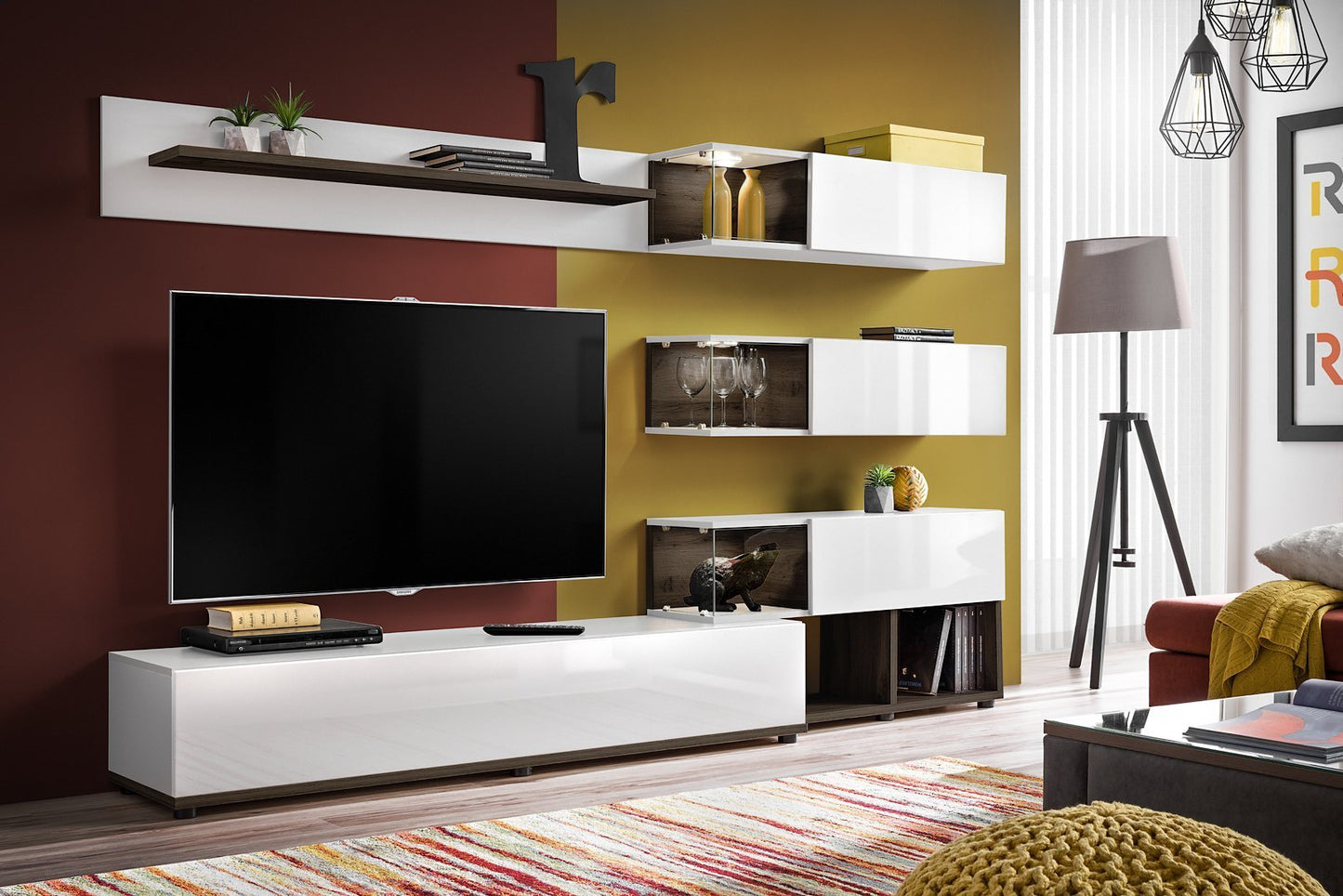 Silk in White Gloss Entertainment Unit