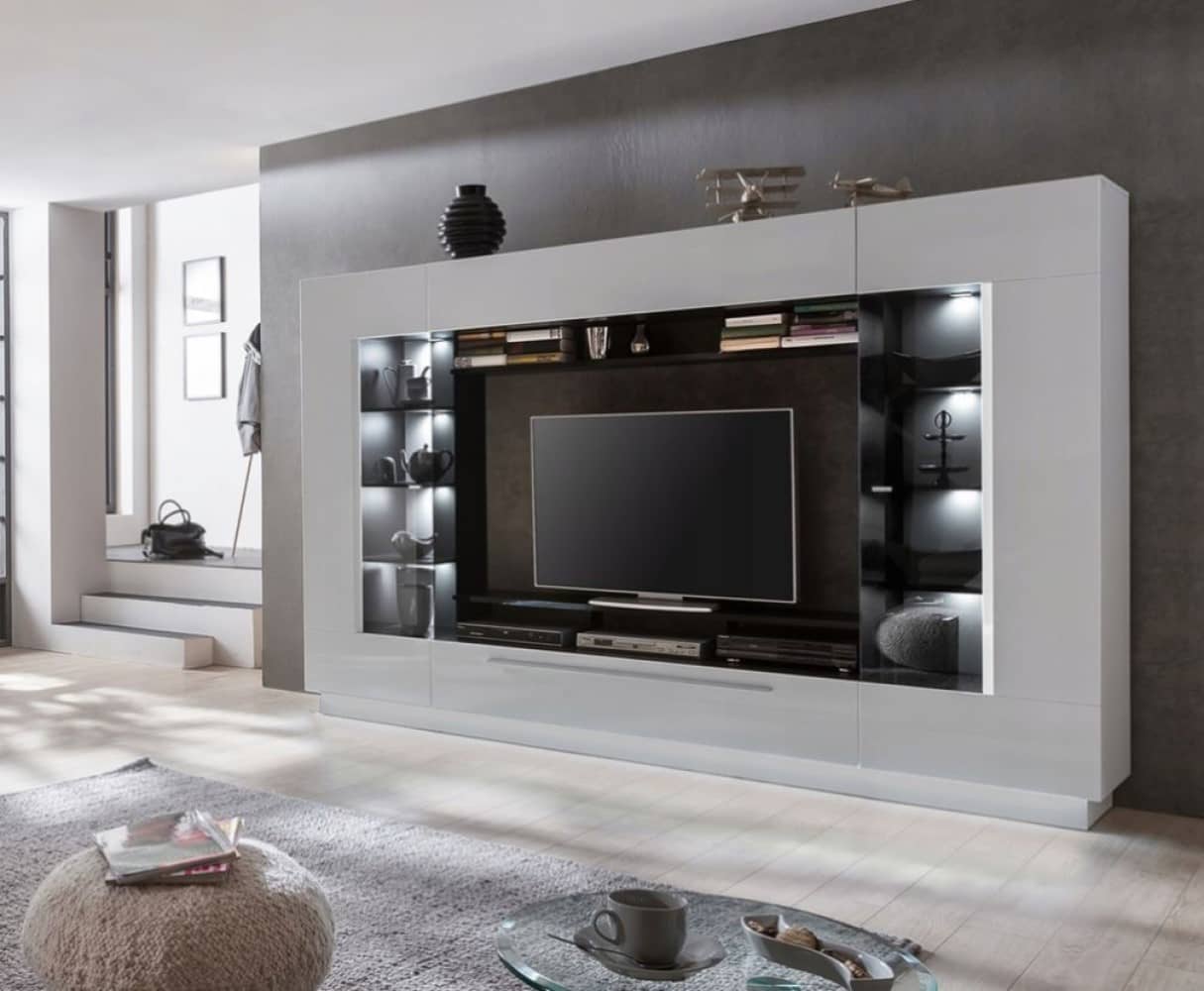 Sensis VAII Wall Entertainment Unit white gloss