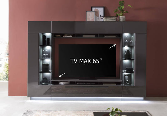 Denira VA03 Wall Entertainment Unit graphite grey