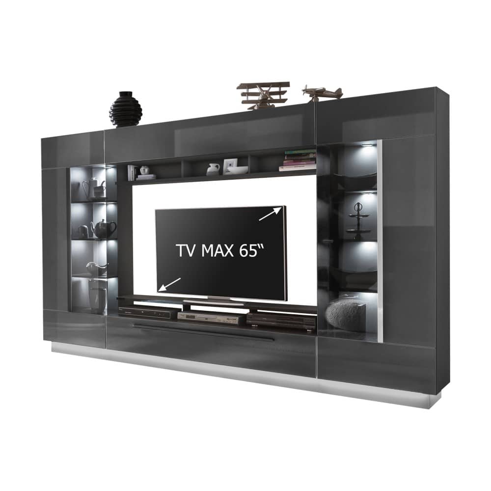 Denira VA03 Wall Entertainment Unit graphite grey