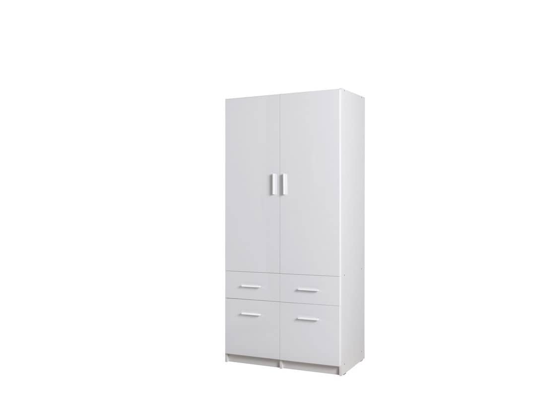 Alpin Hinged Door Wardrobe 92cm [Drawers] Alpine White