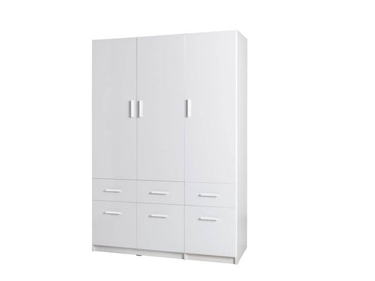 Alpin Hinged Door Wardrobe 136cm Alpine White