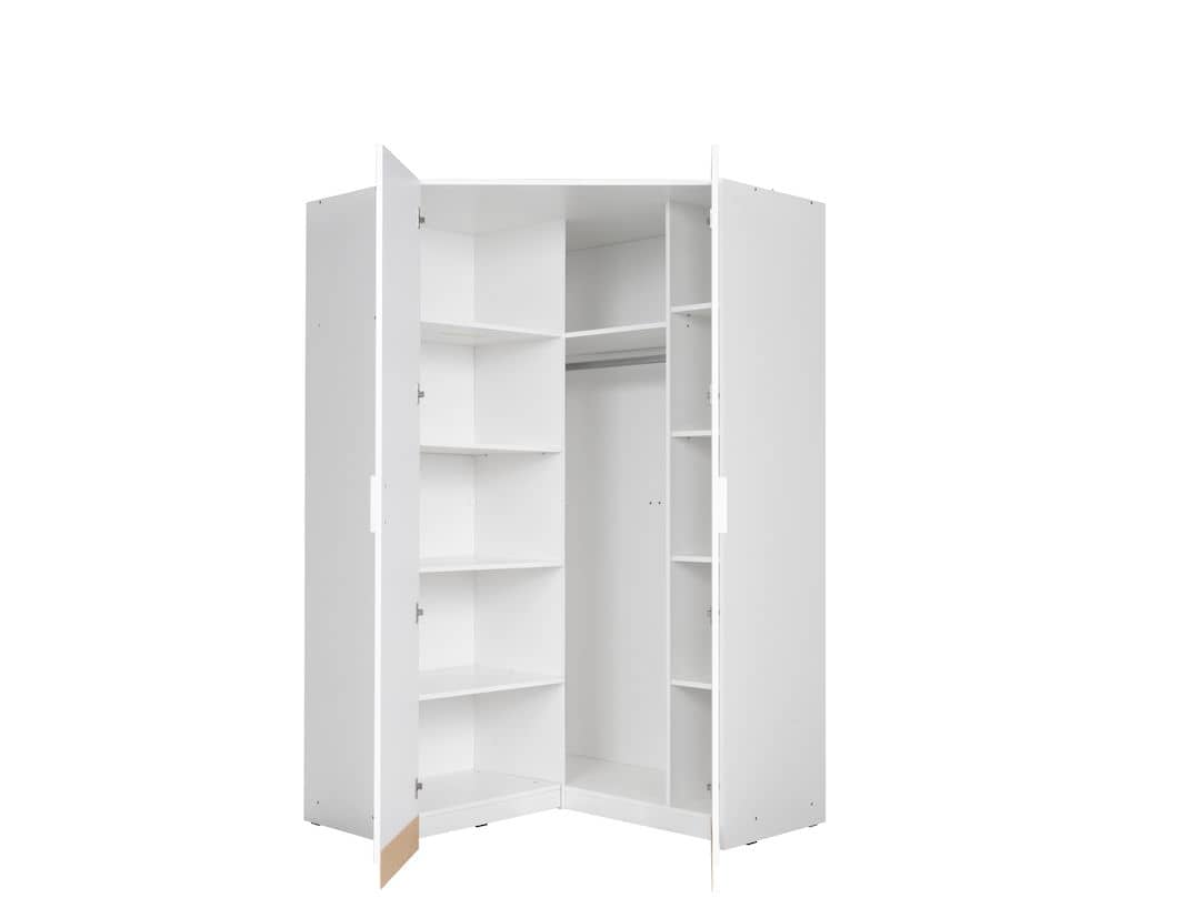 Alpin Corner Wardrobe 117cm Alpine White