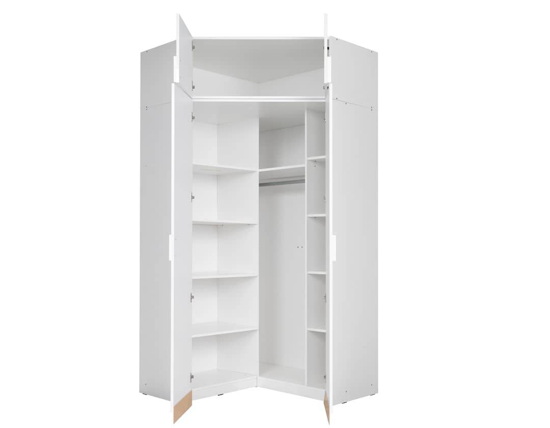 Alpin Corner Wardrobe 117cm Alpine White