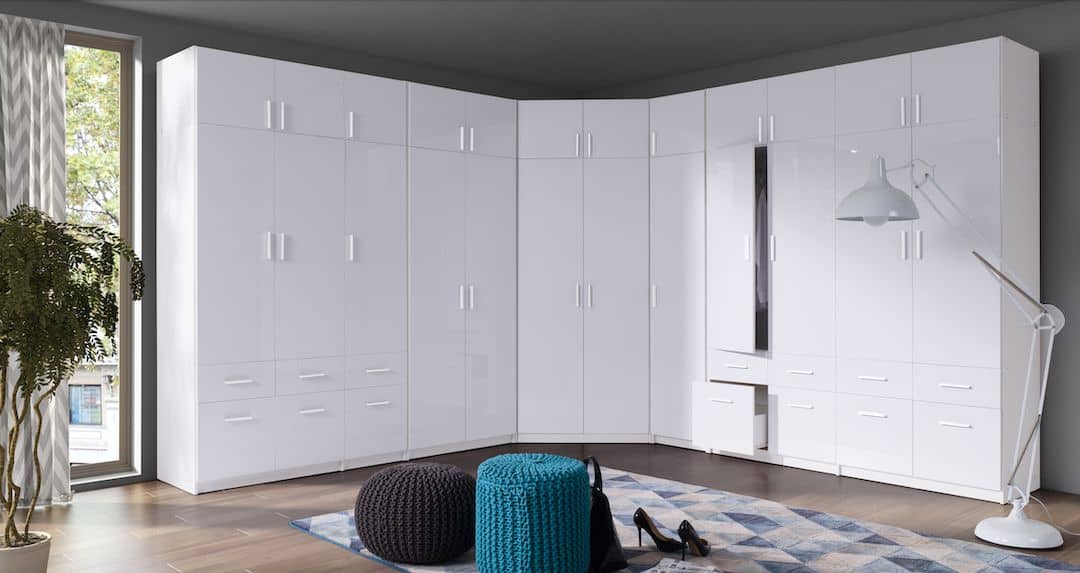 Alpin Hinged Door Wardrobe 47cm Alpine White