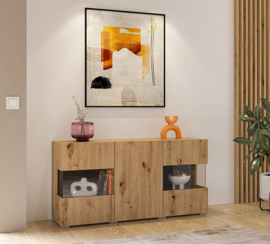 Ava 25 Display Sideboard Cabinet 120cm