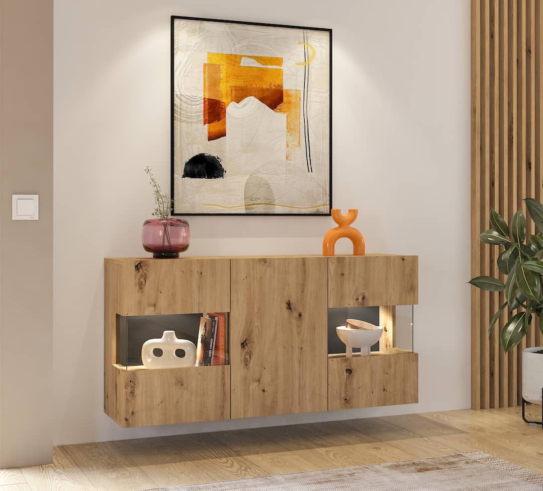 Ava 25 Display Sideboard Cabinet 120cm