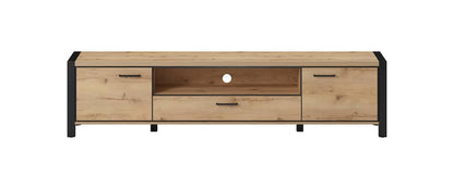 Aktiv 40 TV Cabinet 210cm Oak Taurus & Black Matt