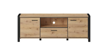 Aktiv 41 TV Cabinet 180cm Oak Taurus & Black Matt