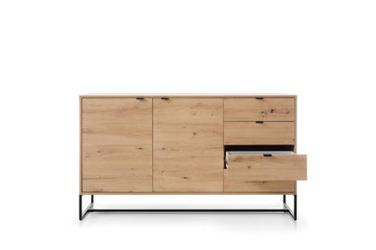 Amber Large Sideboard Cabinet Oak Artisan