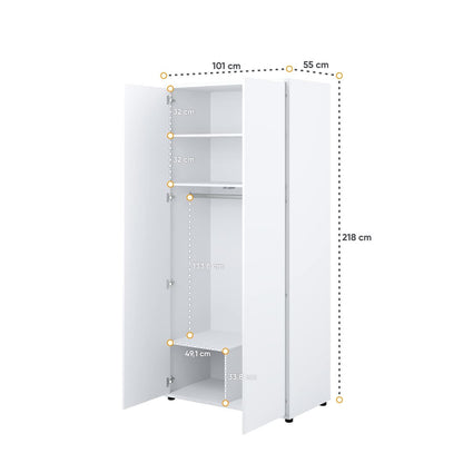 Bed Concept BC-20 Hinged Door Wardrobe 101cm