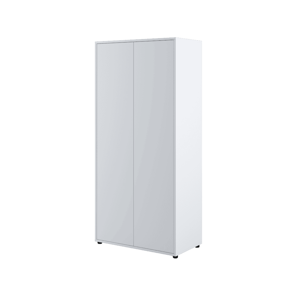 Bed Concept BC-20 Hinged Door Wardrobe 101cm [White Matt] - Front Image