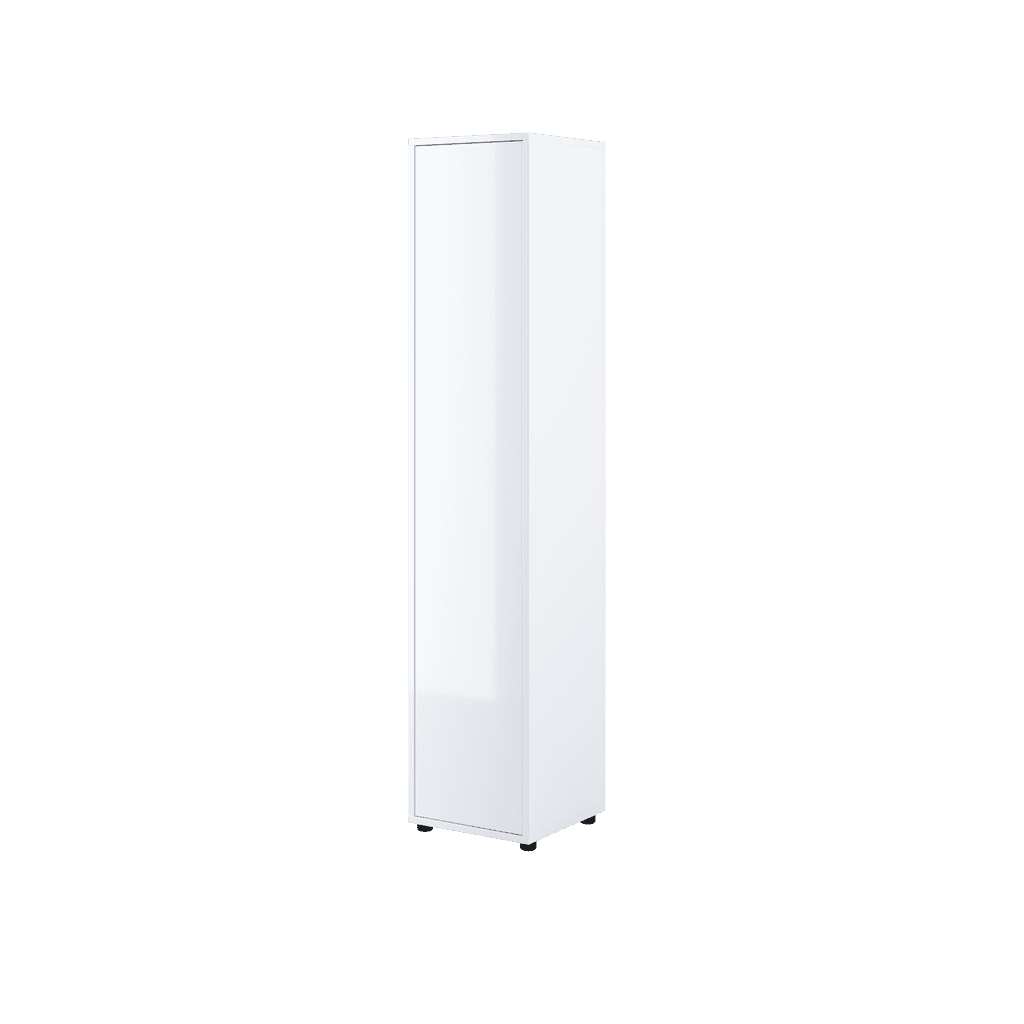 Bed Concept BC-21 Tall Storage Cabinet 45cm [White Gloss] - Front Image