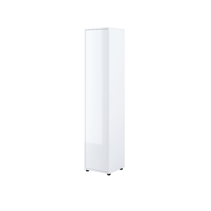 Bed Concept BC-21 Tall Storage Cabinet 45cm [White Gloss] - Front Image