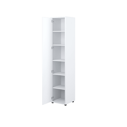 Bed Concept BC-21 Tall Storage Cabinet 45cm [White Gloss] - Interior Image
