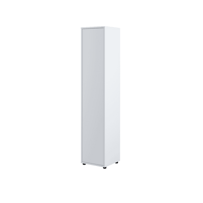 Bed Concept BC-21 Tall Storage Cabinet 45cm [White Matt] - Front Image