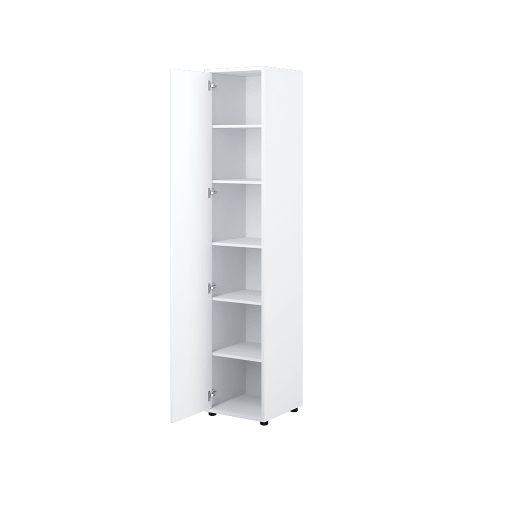 Bed Concept BC-21 Tall Storage Cabinet 45cm [White Matt] - Interior Image
