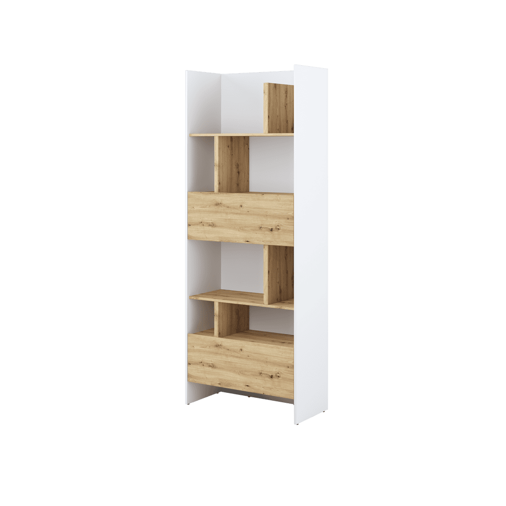 Bed Concept BC-22 Bookcase 84cm [Oak] - Front Image