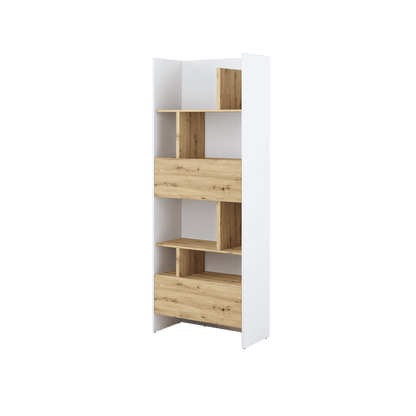 Bed Concept BC-22 Bookcase 84cm [Oak] - Front Image