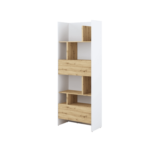 Bed Concept BC-22 Bookcase 84cm [Oak] - Front Image