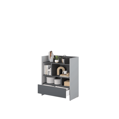 Bed Concept BC-25 Sideboard Cabinet 92cm [Grey] - Interior Image 2