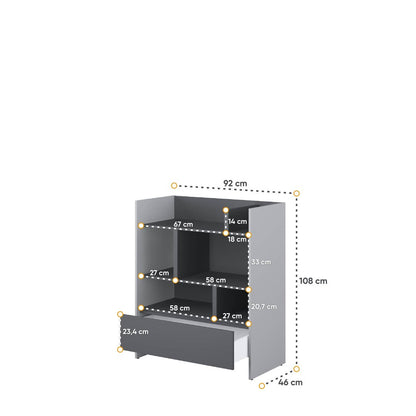 Bed Concept BC-23 Tall Storage Cabinet 44cm