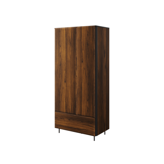 Borga BG-01 Wardrobe 90cm Oak Catania & Black