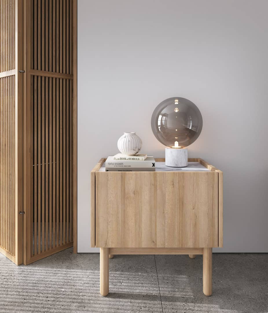 Boho Cabinet 50cm Oak Riviera & White
