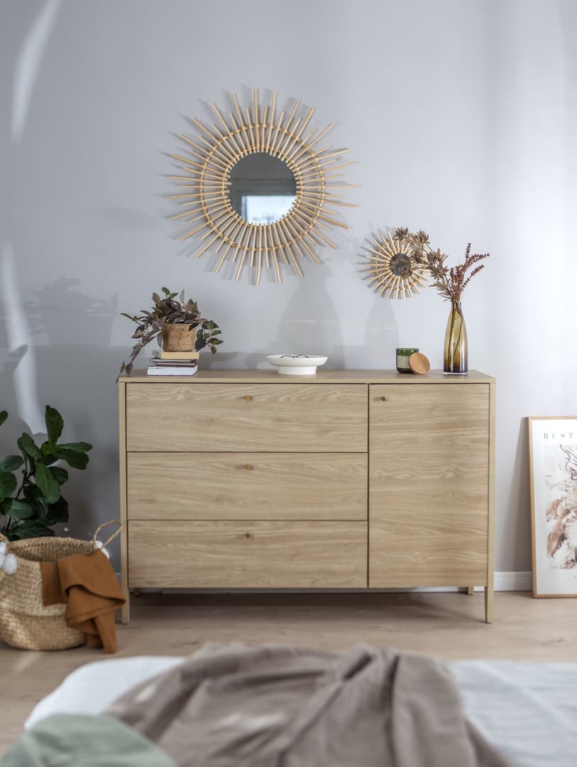 Cozy Chest Of Drawers 136cm Oiled Oak