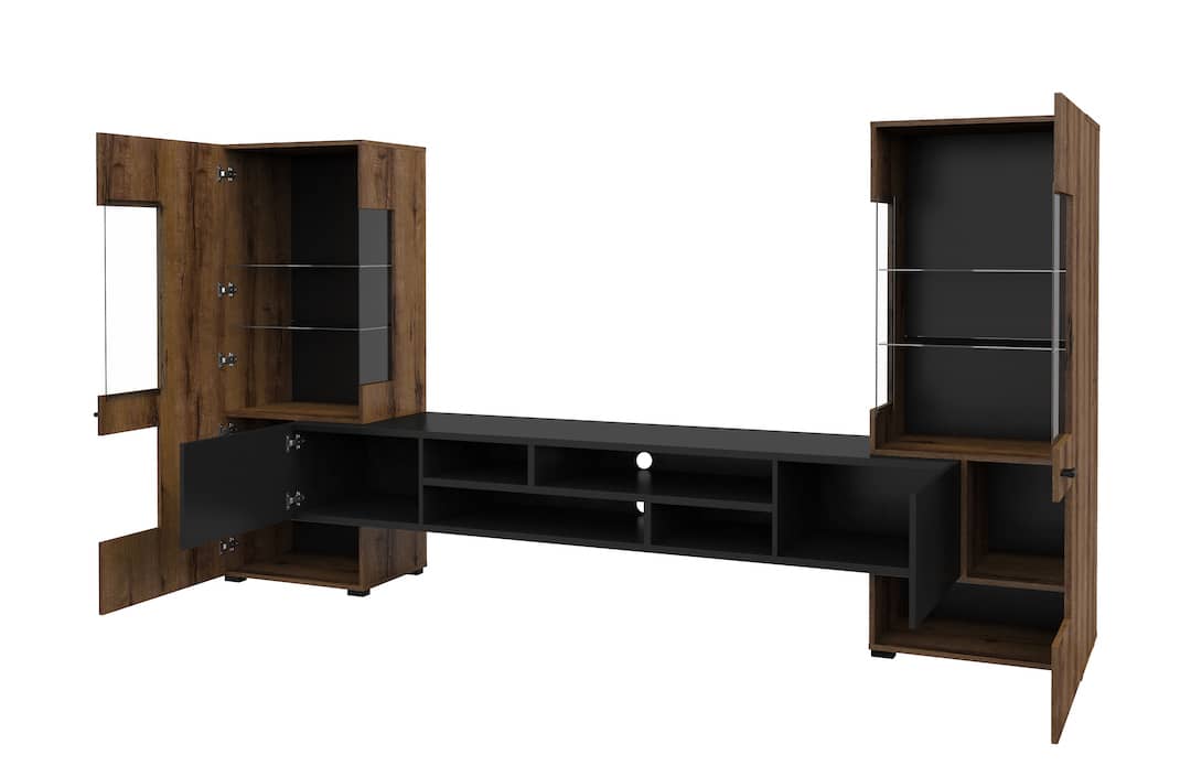 Coby 10 Entertainment Unit black oak monastery white