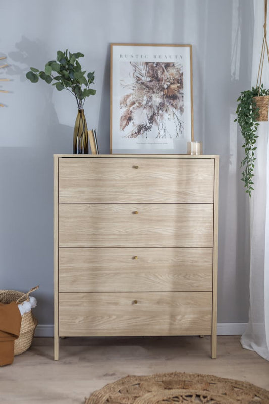 Cozy Chest Of Drawers 92cm Oiled Oak