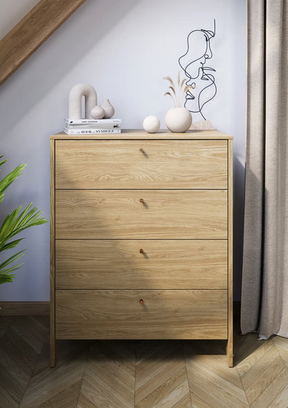 Cozy Chest Of Drawers 92cm Oiled Oak
