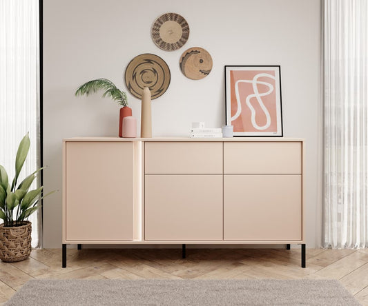 Dast Sideboard Cabinet 154cm [Drawers] Beige