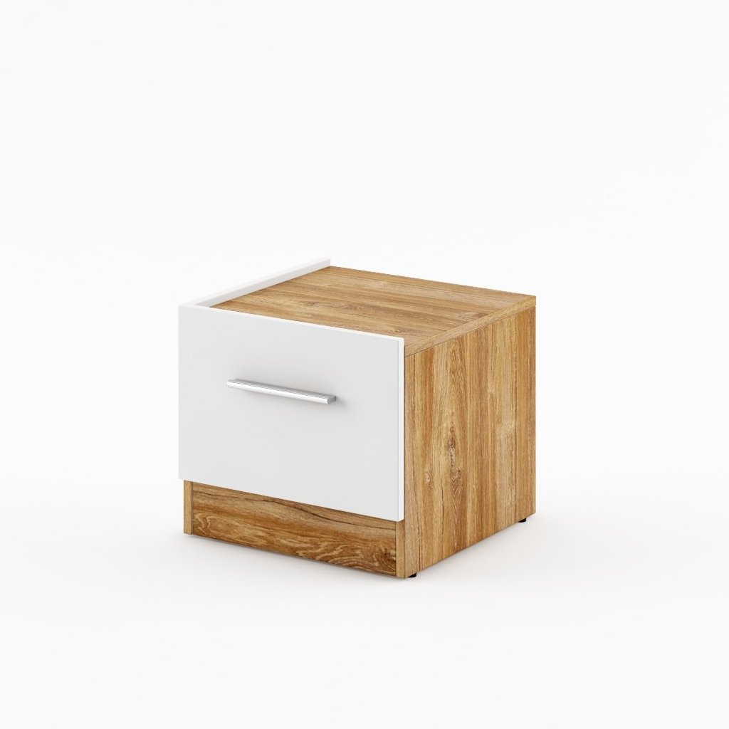 Dentro DT-03L Bedside Cabinet white matt