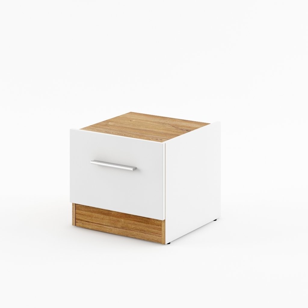 Dentro DT-03P Bedside Cabinet white matt